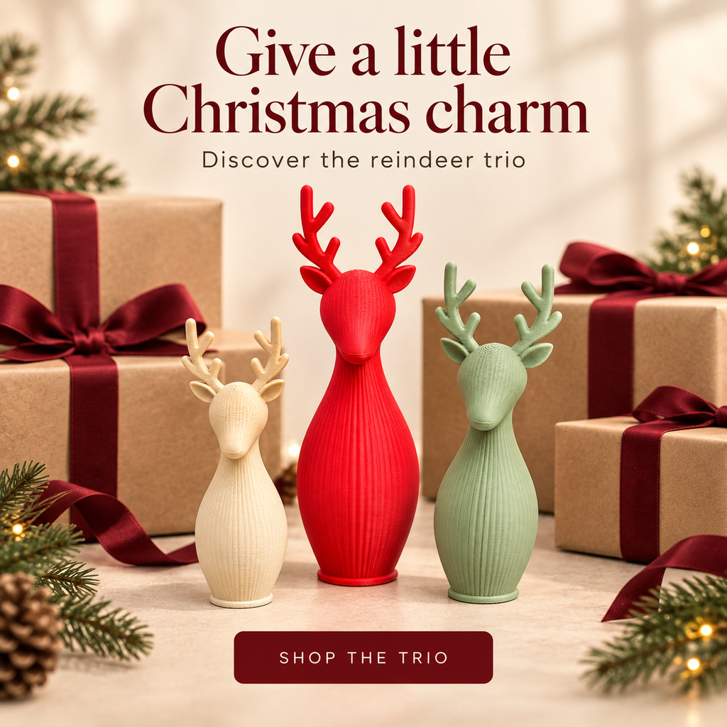 Nordic Reindeer – Minimalist Christmas Deer Figurines